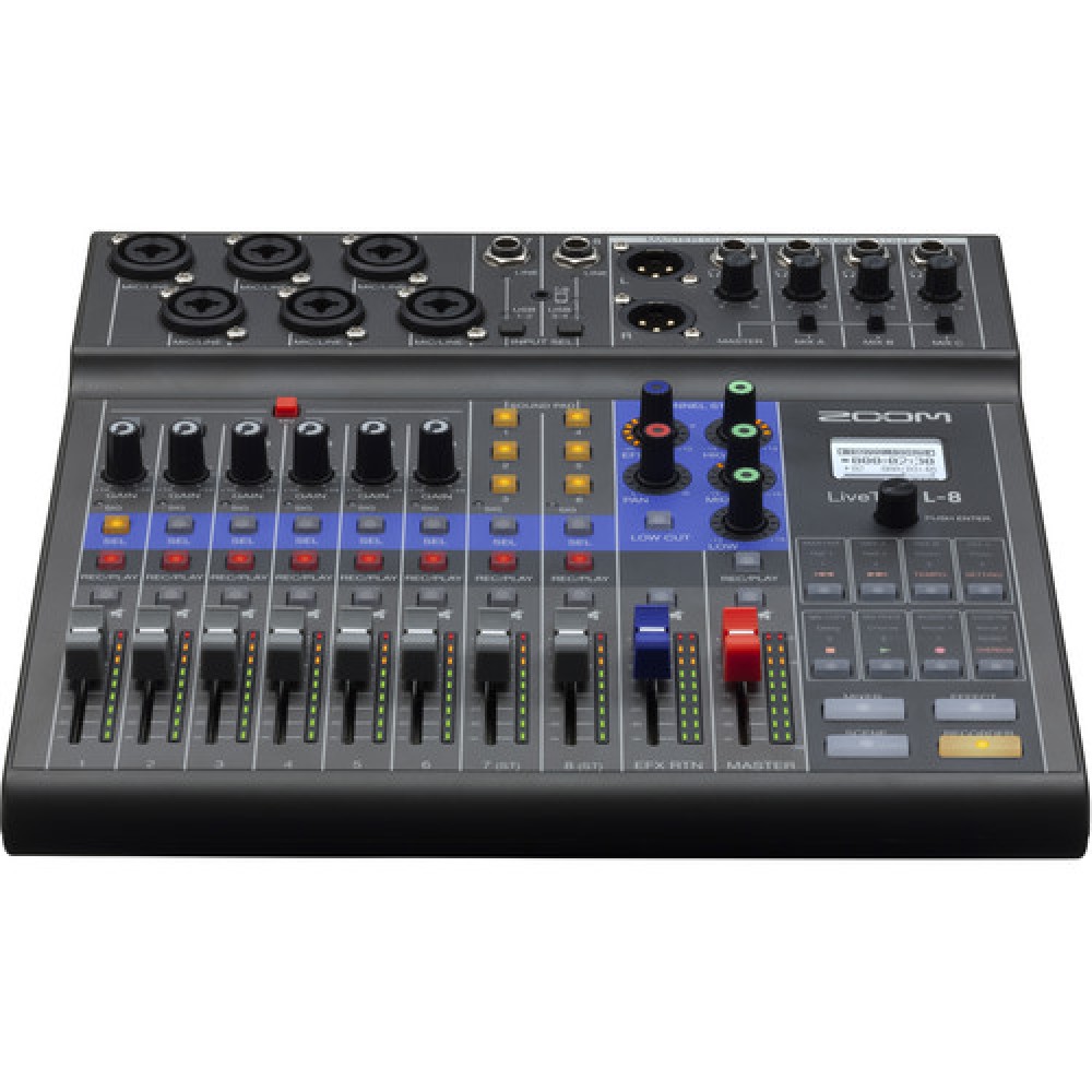 Zoom LiveTrak L-8 Channel Digital Mixer and Multitrack R